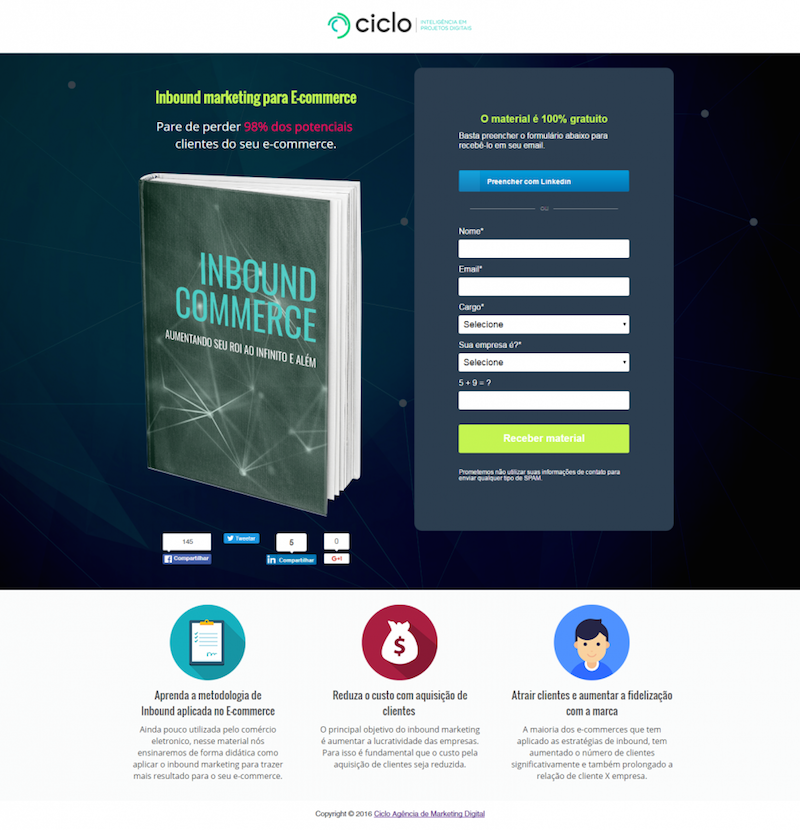 Landing page